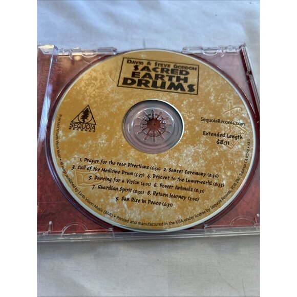 Sacred Earth Drums Native/World CD by David & Steve Gordon Very Good Audio Cd - Picture 3 of 4